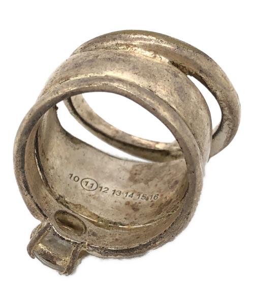 Maison Martin Margiela（メゾンマルタンマルジェラ）Maison Martin Margiela (メゾンマルタンマルジェラ) モチーフドッキングリング シルバー サイズ:13.5号の古着・服飾アイテム