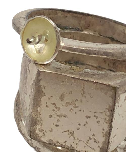 Maison Martin Margiela（メゾンマルタンマルジェラ）Maison Martin Margiela (メゾンマルタンマルジェラ) モチーフドッキングリング シルバー サイズ:13.5号の古着・服飾アイテム