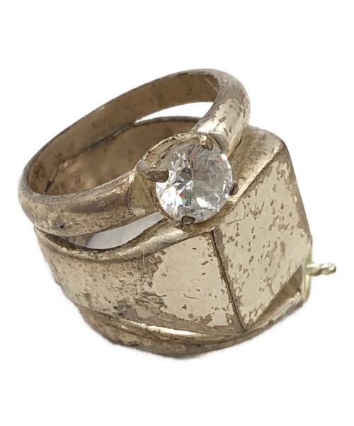 Maison Martin Margiela（メゾンマルタンマルジェラ）Maison Martin Margiela (メゾンマルタンマルジェラ) モチーフドッキングリング シルバー サイズ:13.5号の古着・服飾アイテム