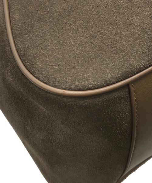 ELBATEGEV（エルバテゲブ）ELBATEGEV (エルバテゲブ) Plaque Hobo Bag Suede ブラウン サイズ:下記参照の古着・服飾アイテム