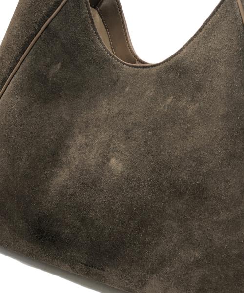 ELBATEGEV（エルバテゲブ）ELBATEGEV (エルバテゲブ) Plaque Hobo Bag Suede ブラウン サイズ:下記参照の古着・服飾アイテム