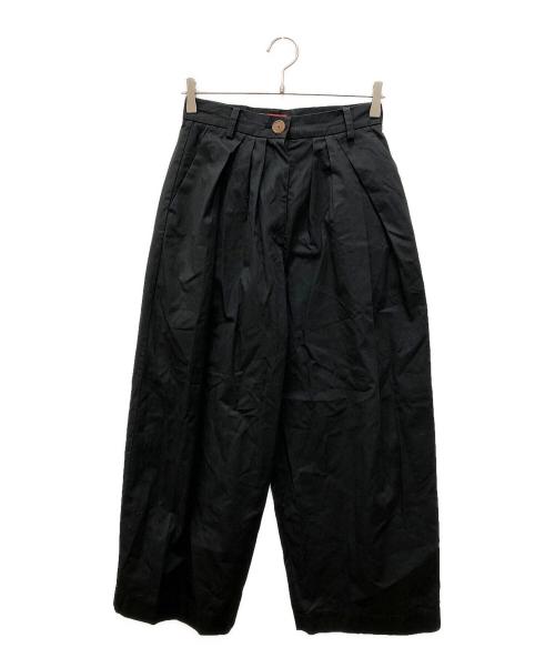 Vivienne Westwood（ヴィヴィアンウエストウッド）Vivienne Westwood (ヴィヴィアンウエストウッド) タックパンツ ブラック サイズ:Mの古着・服飾アイテム
