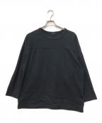 COMOLIコモリ）の古着「フットボールTシャツ」｜ブラック