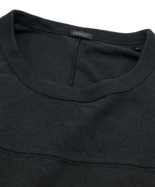 COMOLI（コモリ）COMOLI (コモリ) フットボールTシャツ ブラック サイズ:2の古着・服飾アイテム