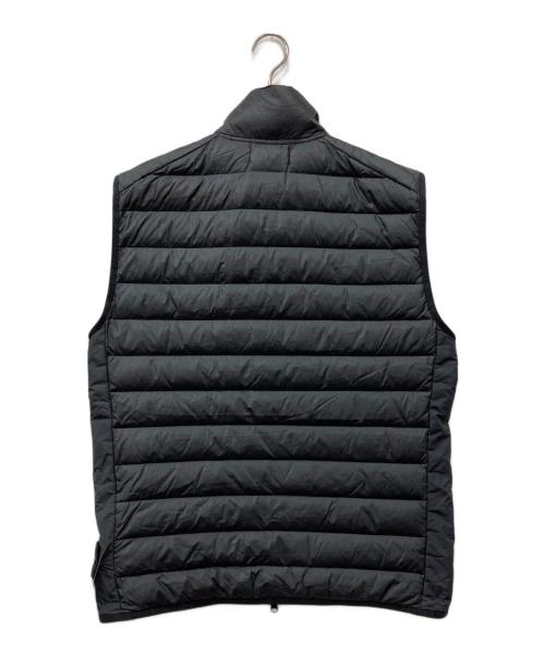 STONE ISLAND（ストーンアイランド）STONE ISLAND (ストーンアイランド) GARMENT DYED MICRO YARN DOWN VEST ブラック サイズ:Lの古着・服飾アイテム