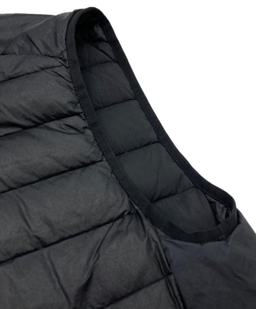STONE ISLAND（ストーンアイランド）STONE ISLAND (ストーンアイランド) GARMENT DYED MICRO YARN DOWN VEST ブラック サイズ:Lの古着・服飾アイテム