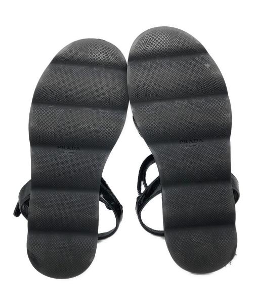 PRADA（プラダ）PRADA (プラダ) スポーツサンダル ブラック サイズ:37.5の古着・服飾アイテム