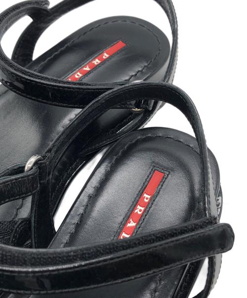 PRADA（プラダ）PRADA (プラダ) スポーツサンダル ブラック サイズ:37.5の古着・服飾アイテム
