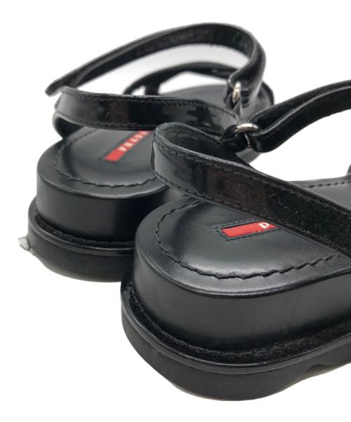PRADA（プラダ）PRADA (プラダ) スポーツサンダル ブラック サイズ:37.5の古着・服飾アイテム