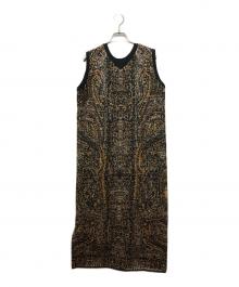 Ameri（アメリ）の古着「2WAY I LINE KNIT DRESS」｜ブラウン