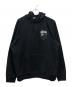 stussy（ステューシー）の古着「EIGHT BALL HOODED SWEATSHIRT」｜ブラック