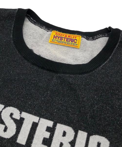 Hysteric Glamour（ヒステリックグラマー）Hysteric Glamour (ヒステリックグラマー) TEMPTATION GIRLプレーティング チビプルオーバー ブラック サイズ:FREEの古着・服飾アイテム