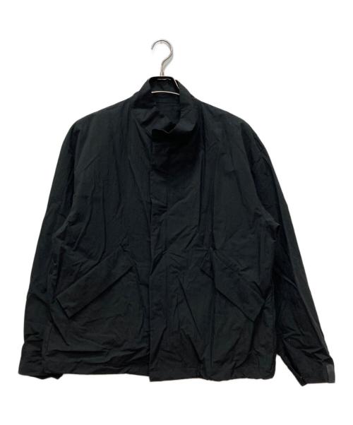 N.HOOLYWOOD（エヌ ハリウッド）N.HOOLYWOOD (エヌ ハリウッド) STAND COLLAR BLOUSON ブラック サイズ:36の古着・服飾アイテム