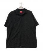 SUPREMEシュプリーム）の古着「Chainstitch Chiffon S/S Shirt」｜ブラック