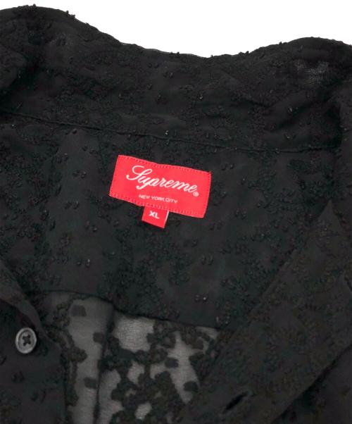 SUPREME（シュプリーム）SUPREME (シュプリーム) Chainstitch Chiffon S/S Shirt ブラック サイズ:XLの古着・服飾アイテム