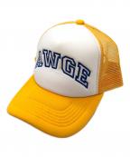 AWGEエーダブルジーイー）の古着「メッシュキャップ」｜イエロー
