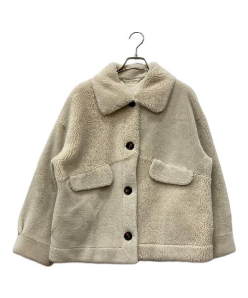 MARELLA sport（マレーラ スポーツ）MARELLA sport (マレーラ スポーツ) ボアジャケット ホワイト サイズ:40の古着・服飾アイテム