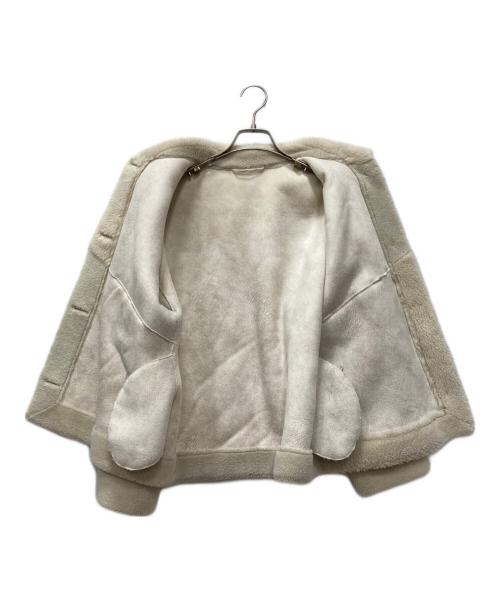 MARELLA sport（マレーラ スポーツ）MARELLA sport (マレーラ スポーツ) ボアジャケット ホワイト サイズ:40の古着・服飾アイテム