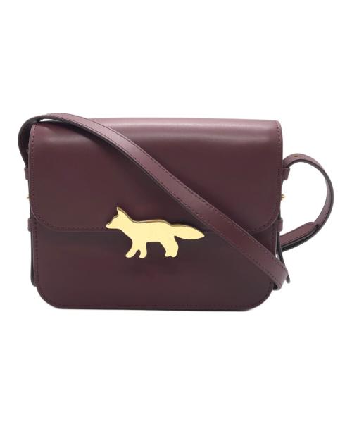 maison kitsune（メゾンキツネ）maison kitsune (メゾンキツネ) EDIE BAG ワインレッド サイズ:下記参照の古着・服飾アイテム