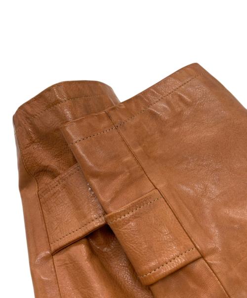 Cinquanta（チンクワンタ）CINQUANTA (チンクワンタ) ダブルレザーコート ブラウン サイズ:不明の古着・服飾アイテム