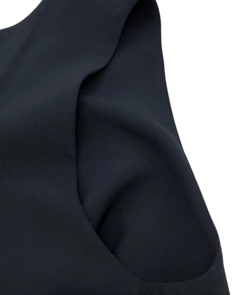ENFOLD（エンフォルド）ENFOLD (エンフォルド) ダブルクロスレイヤーワンピース ネイビー サイズ:36の古着・服飾アイテム