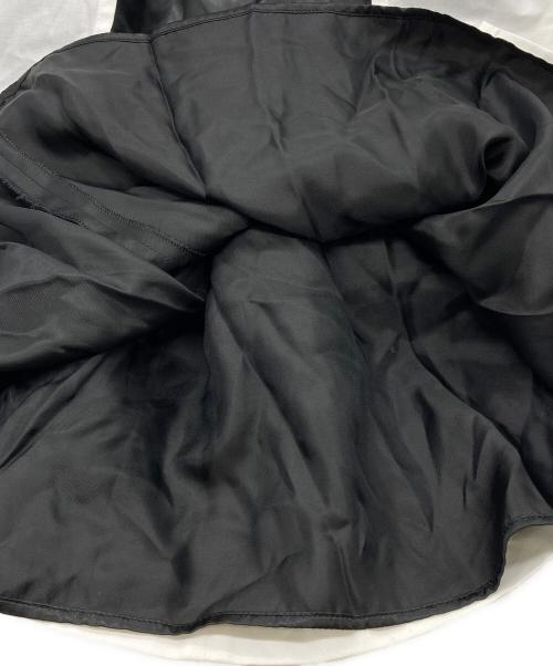 MM6 Maison Margiela（エムエムシックスメゾンマルジェラ）MM6 Maison Margiela (エムエムシックスメゾンマルジェラ) エイズロゴ ノースリーブワンピース ホワイト×ブラック サイズ:36の古着・服飾アイテム