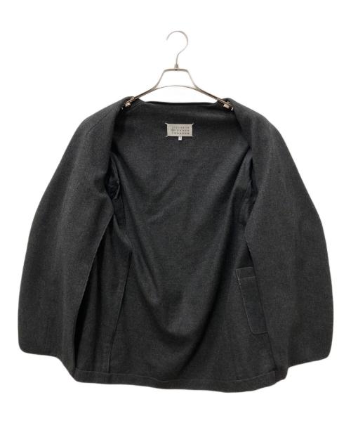 Maison Margiela（メゾンマルジェラ）Maison Margiela (メゾンマルジェラ) フランネルウール ノーカラージャケット グレー サイズ:48の古着・服飾アイテム