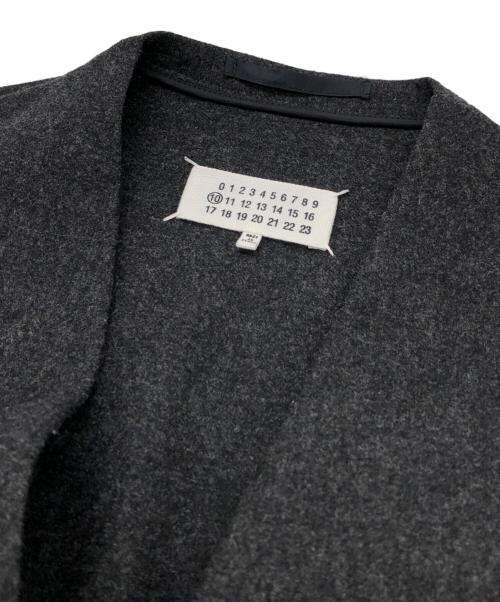 Maison Margiela（メゾンマルジェラ）Maison Margiela (メゾンマルジェラ) フランネルウール ノーカラージャケット グレー サイズ:48の古着・服飾アイテム