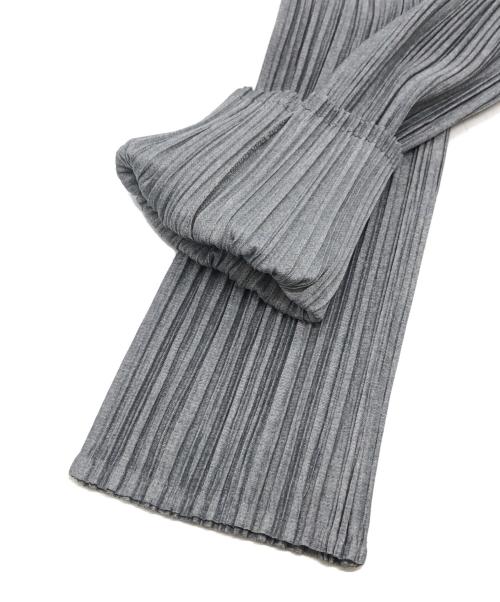PLEATS PLEASE（プリーツプリーズ）PLEATS PLEASE (プリーツプリーズ) プリーツカーディガン グレー サイズ:3の古着・服飾アイテム