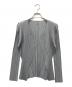 PLEATS PLEASE（プリーツプリーズ）の古着「プリーツカーディガン」｜グレー