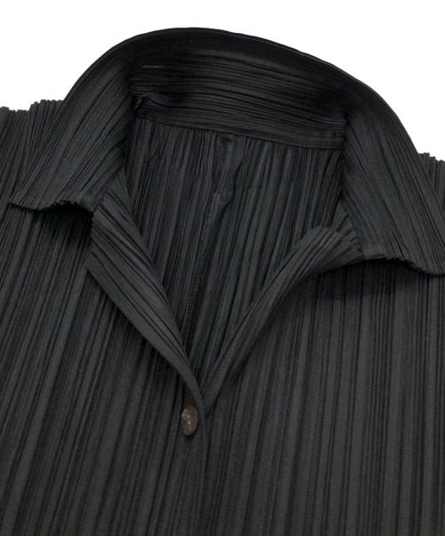 PLEATS PLEASE（プリーツプリーズ）PLEATS PLEASE (プリーツプリーズ) プリーツカーディガン ブラック サイズ:3の古着・服飾アイテム