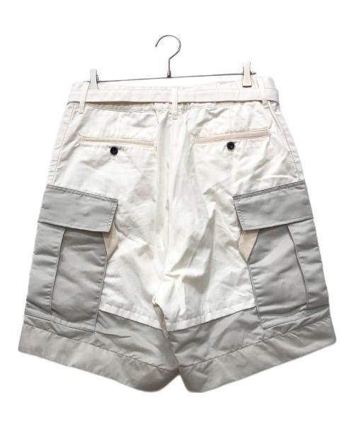 sacai（サカイ）sacai (サカイ) ドッキングカーゴショーツ ホワイト サイズ:3の古着・服飾アイテム