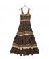 gunne sax (ガ二―サックス) レトロフラワーキャミソールワンピース ブラウン サイズ:9：10000円