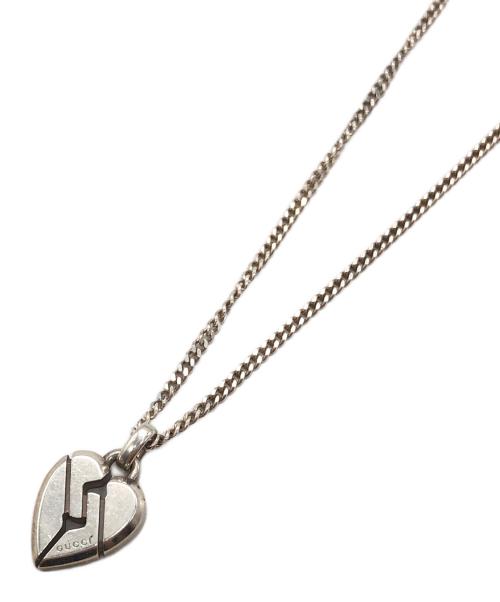 GUCCI（グッチ）GUCCI (グッチ) ハートトップネックレス シルバーの古着・服飾アイテム