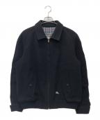 Burberry'sバーバリー）の古着「ウールボンバー ジャケット」｜ネイビー