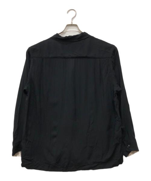 TOWN CRAFT（タウンクラフト）TOWN CRAFT (タウンクラフト) オープンカラーシャツ ブラック サイズ:Lの古着・服飾アイテム