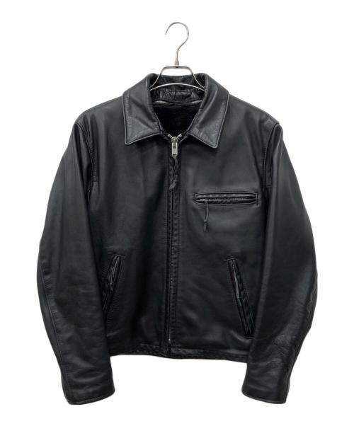 Schott（ショット）Schott (ショット) シングルライダースジャケット ブラック サイズ:36の古着・服飾アイテム