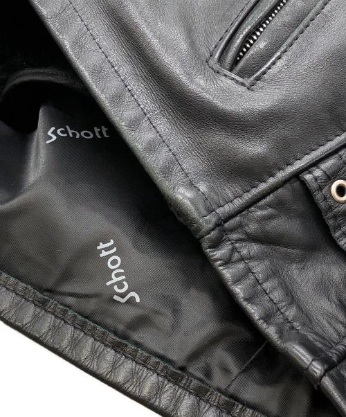 Schott（ショット）Schott (ショット) シングルライダースジャケット ブラック サイズ:36の古着・服飾アイテム