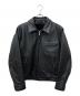 Schott（ショット）の古着「シングルライダースジャケット」｜ブラック