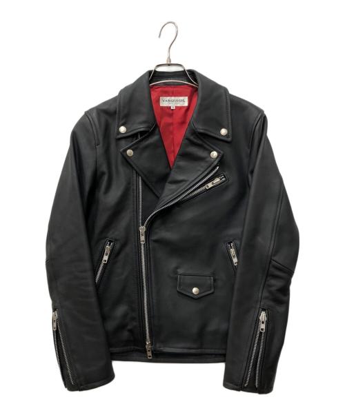 VANQUISH（ヴァンキッシュ）VANQUISH (ヴァンキッシュ) ダブルライダースジャケット ブラック サイズ:Sの古着・服飾アイテム