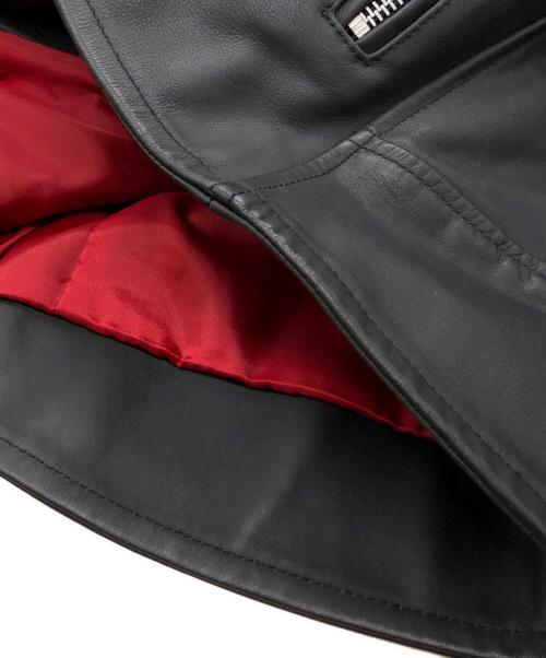 VANQUISH（ヴァンキッシュ）VANQUISH (ヴァンキッシュ) ダブルライダースジャケット ブラック サイズ:Sの古着・服飾アイテム