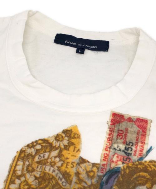 COMME des GARCONS（コムデギャルソン）COMME des GARCONS (コムデギャルソン) RENE BURRI プリントTシャツ ホワイト サイズ:Lの古着・服飾アイテム