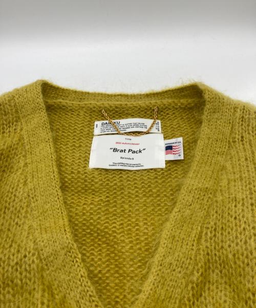 DAIRIKU（ダイリク）DAIRIKU (ダイリク) Molly Mohair Knit イエロー サイズ:FREEの古着・服飾アイテム