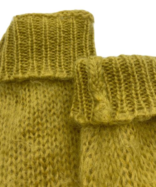 DAIRIKU（ダイリク）DAIRIKU (ダイリク) Molly Mohair Knit イエロー サイズ:FREEの古着・服飾アイテム