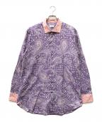 ETROエトロ）の古着「ペイズリー柄シャツ」｜パープル