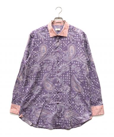 中古・古着通販】ETRO (エトロ) ペイズリー柄シャツ パープル サイズ