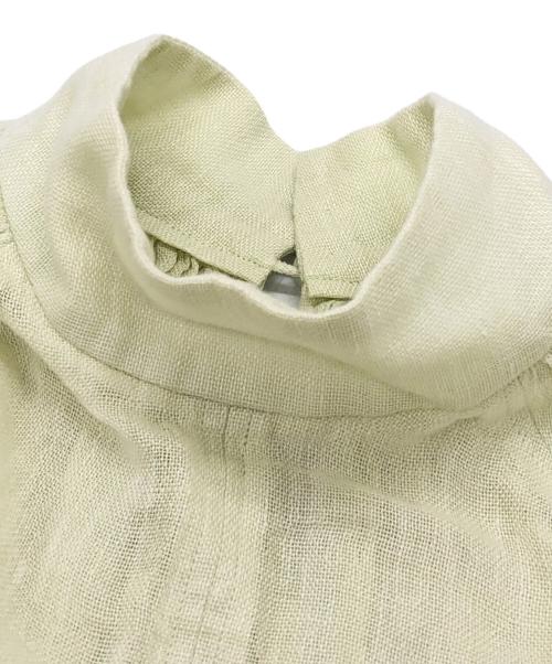 Mame Kurogouchi（マメクロゴウチ）Mame Kurogouchi (マメクロゴウチ) リネンシアートップ グリーン サイズ:1の古着・服飾アイテム