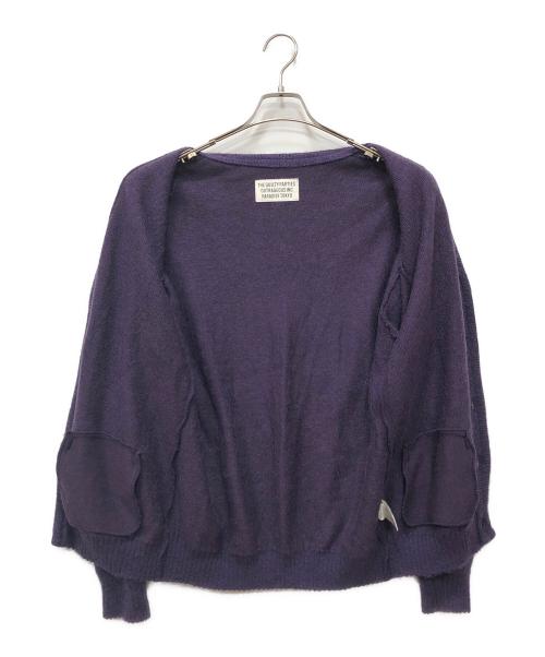 WACKO MARIA（ワコマリア）WACKO MARIA (ワコマリア) PREMIUM MOHAIR KNIT CARDIGAN パープル サイズ:Mの古着・服飾アイテム