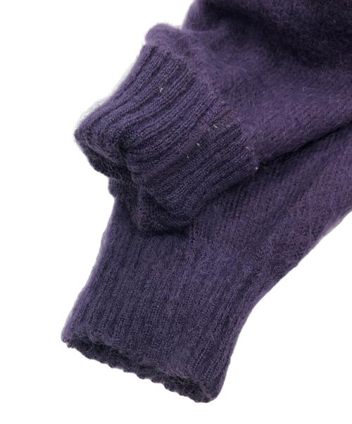 WACKO MARIA（ワコマリア）WACKO MARIA (ワコマリア) PREMIUM MOHAIR KNIT CARDIGAN パープル サイズ:Mの古着・服飾アイテム
