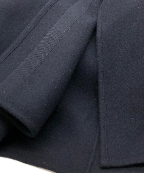 SHIPS（シップス）SHIPS (シップス) ウールダブルフェイスノーカラーコート ネイビー サイズ:36の古着・服飾アイテム